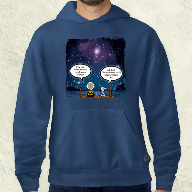 Snoopy élet férfi pulóver
