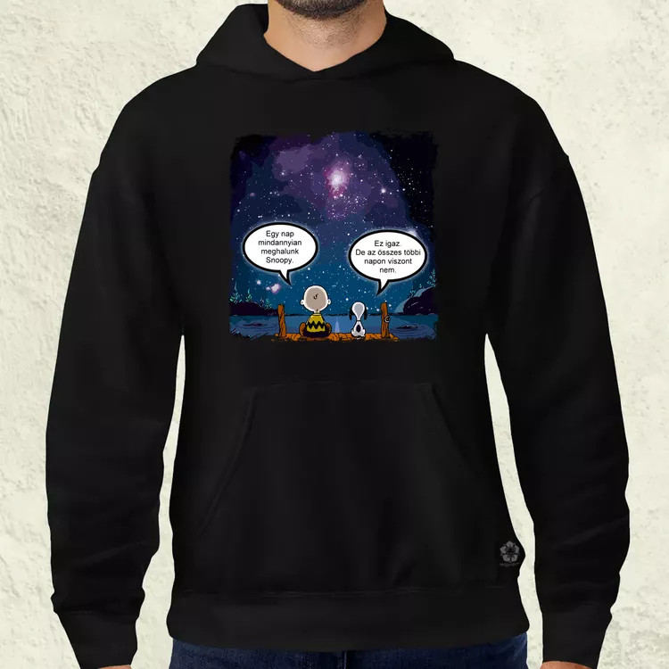 Snoopy élet férfi pulóver