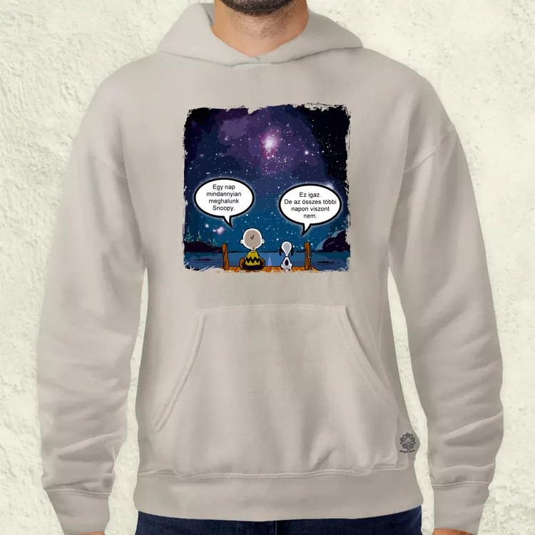 Snoopy élet férfi pulóver