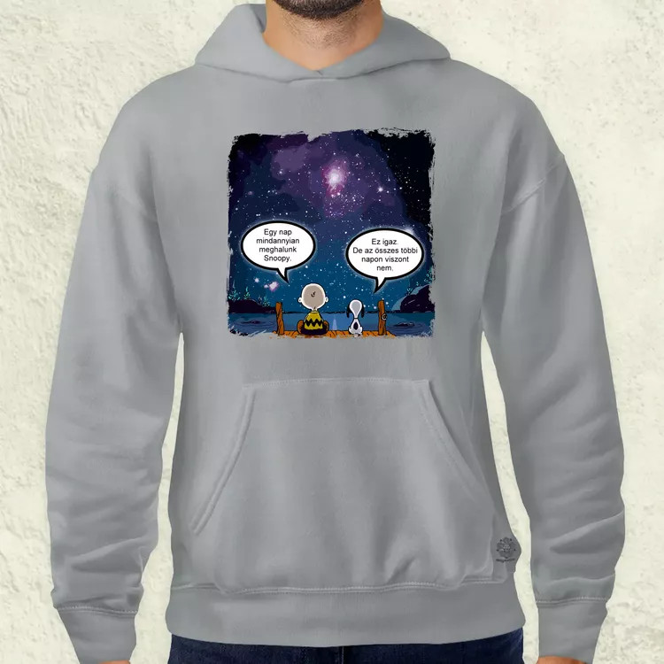 Snoopy élet férfi pulóver