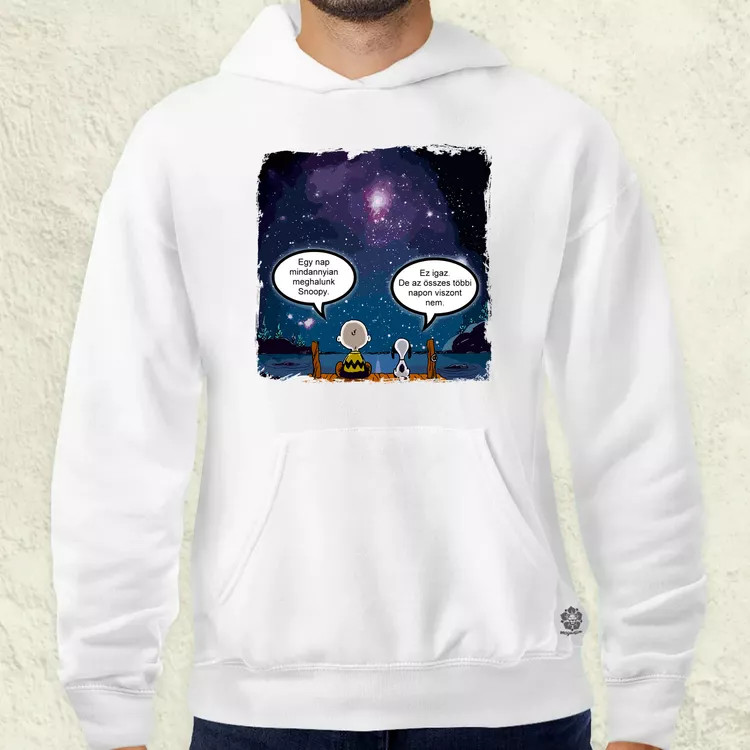 Snoopy élet férfi pulóver