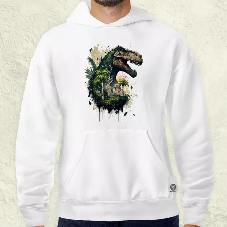 T-rex dzsungelben v1 férfi pulóver
