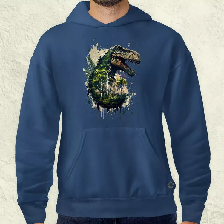 T-rex dzsungelben v1 férfi pulóver