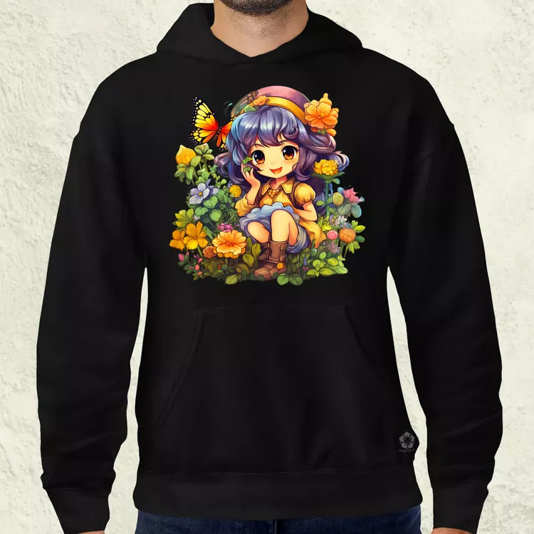 Varázslatos anime lány v2 férfi pulóver