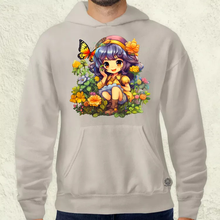 Varázslatos anime lány v2 férfi pulóver