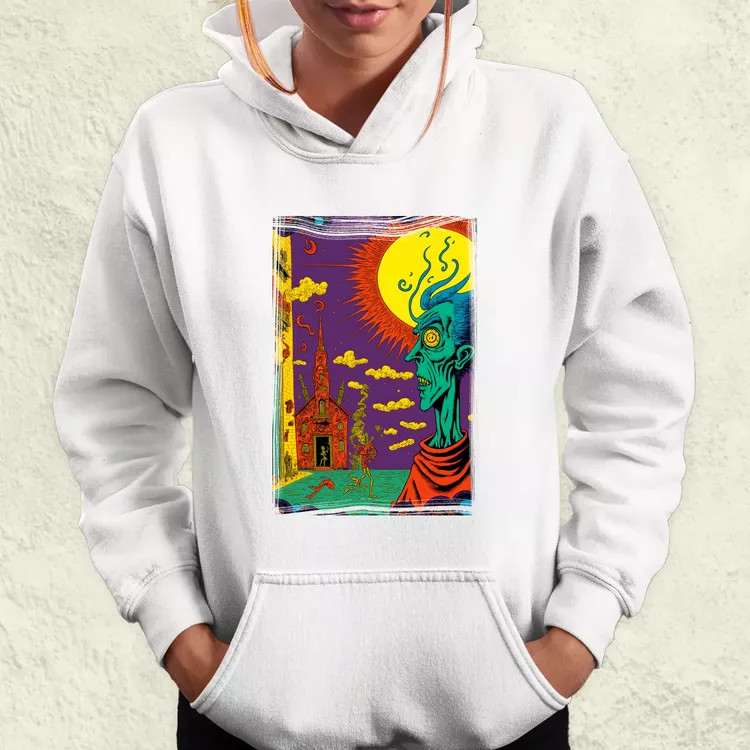 Basil Wolverton fanart v9 női pulóver