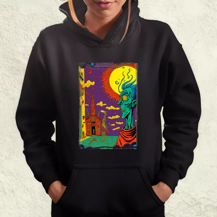 Basil Wolverton fanart v9 női pulóver