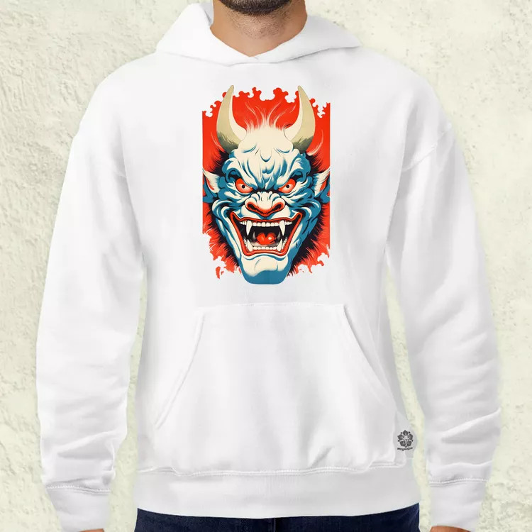 Hannya maszk fantázia v1 férfi pulóver