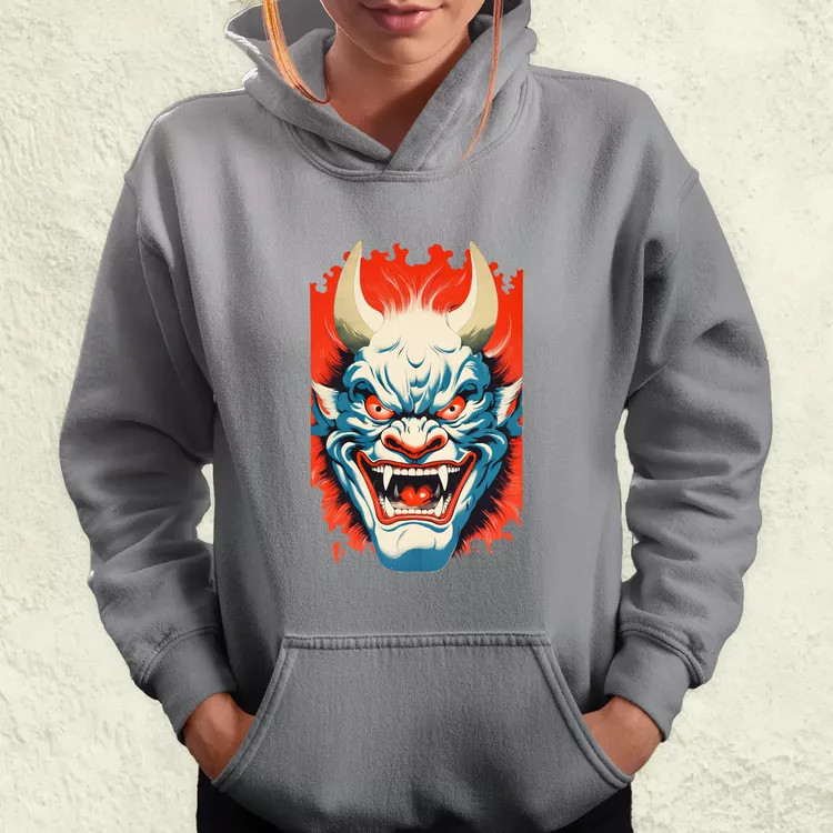 Hannya maszk fantázia v1 női pulóver