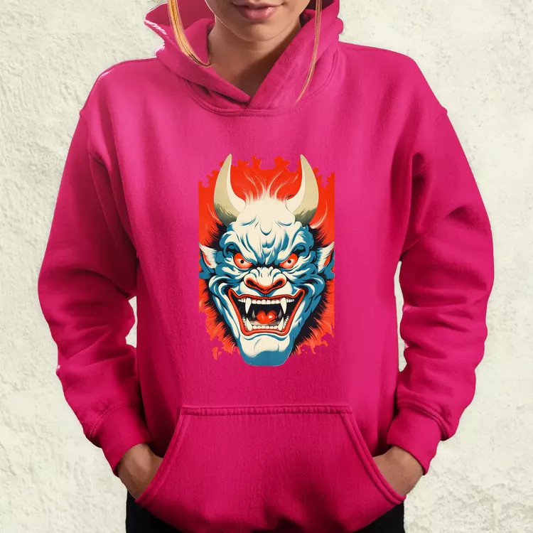 Hannya maszk fantázia v1 női pulóver