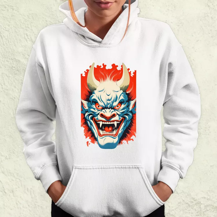 Hannya maszk fantázia v1 női pulóver