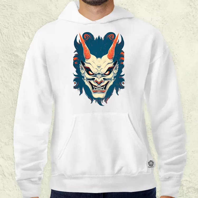 Hannya maszk fantázia v3 férfi pulóver