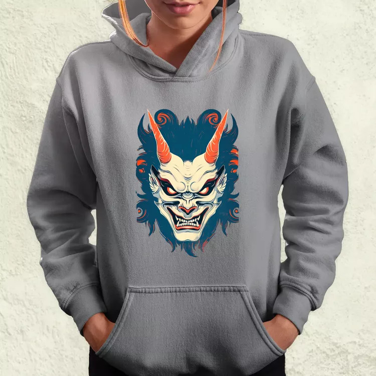 Hannya maszk fantázia v3 női pulóver