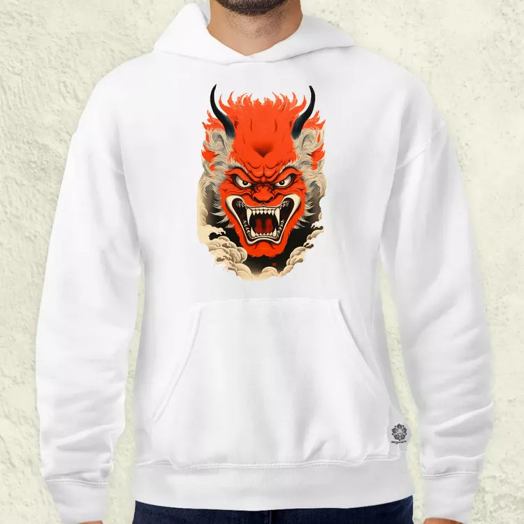 Hannya maszk fantázia v4 férfi pulóver