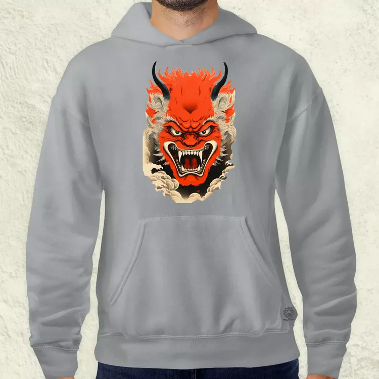 Hannya maszk fantázia v4 férfi pulóver