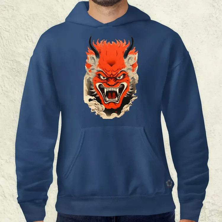 Hannya maszk fantázia v4 férfi pulóver