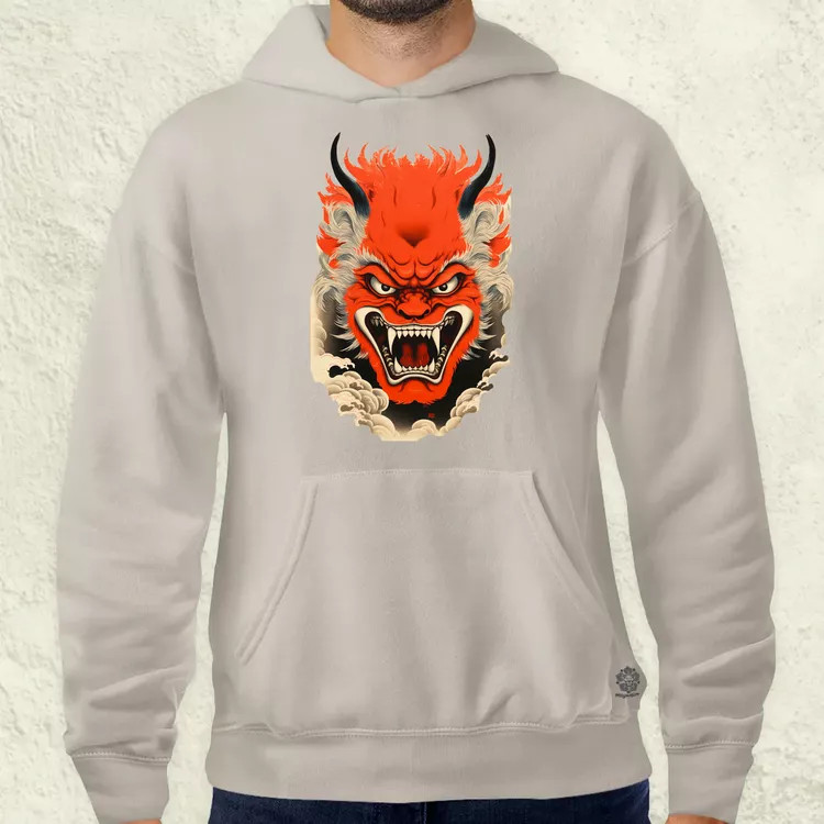 Hannya maszk fantázia v4 férfi pulóver