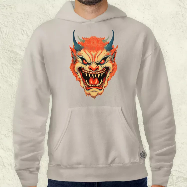 Hannya maszk fantázia v5 férfi pulóver