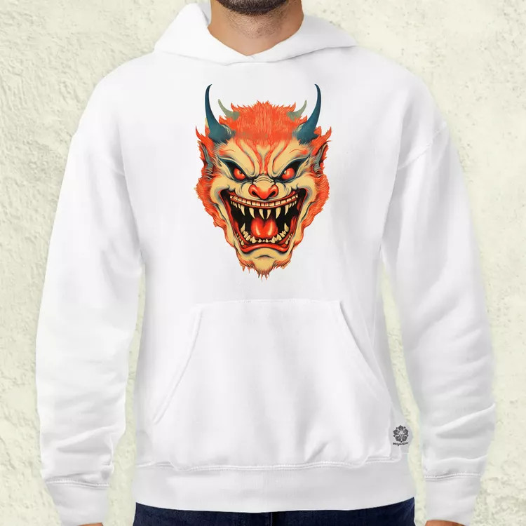 Hannya maszk fantázia v5 férfi pulóver