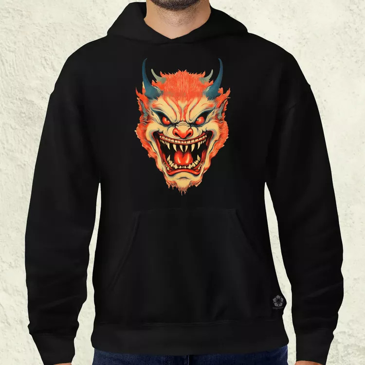 Hannya maszk fantázia v5 férfi pulóver