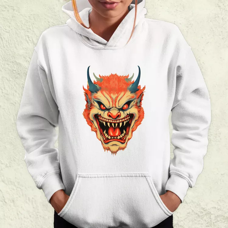 Hannya maszk fantázia v5 női pulóver