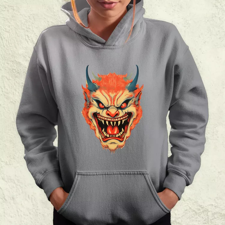 Hannya maszk fantázia v5 női pulóver