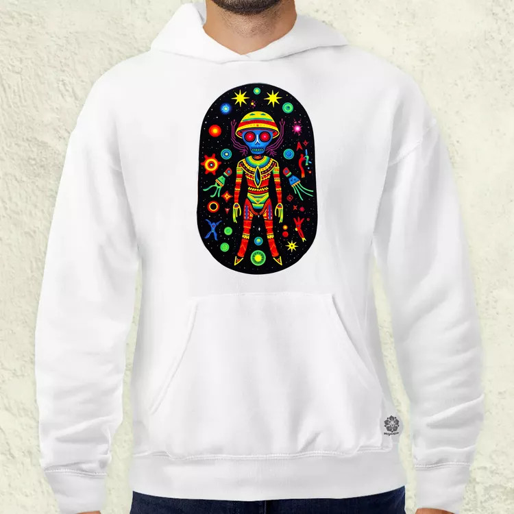 Huichol mágikus idegenek v2 férfi pulóver
