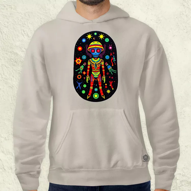 Huichol mágikus idegenek v2 férfi pulóver