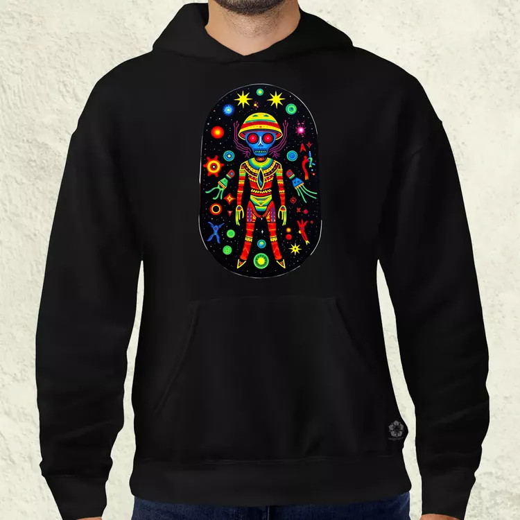 Huichol mágikus idegenek v2 férfi pulóver