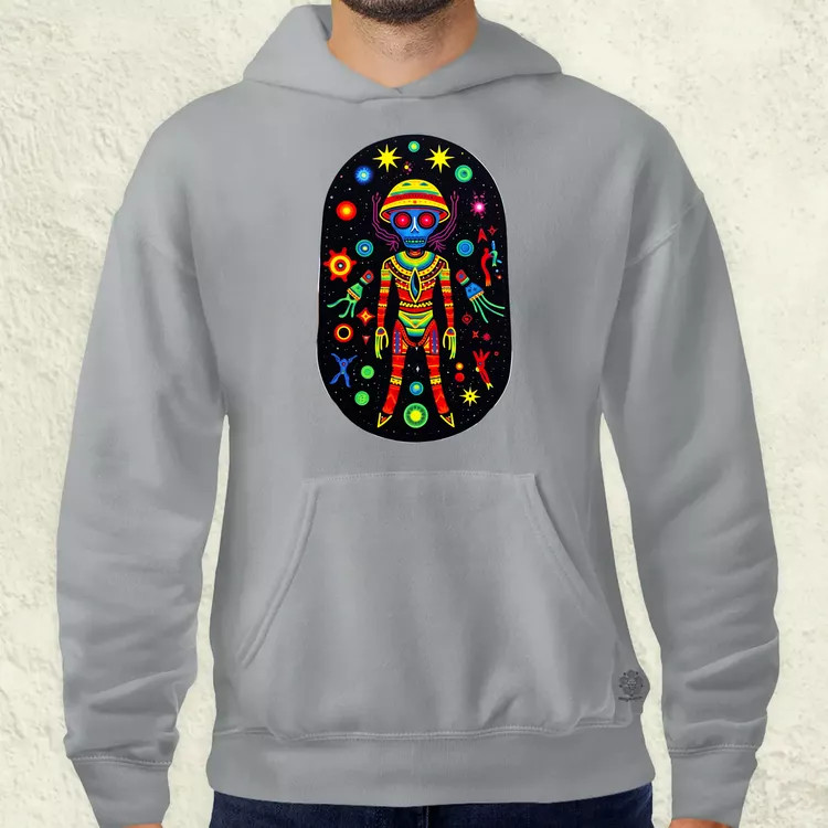 Huichol mágikus idegenek v2 férfi pulóver