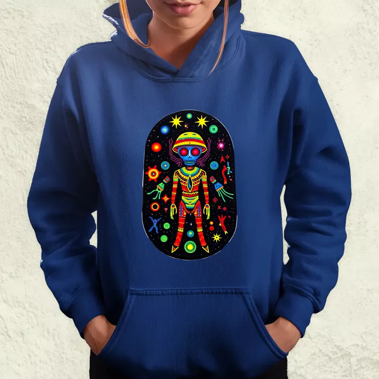 Huichol mágikus idegenek v2 női pulóver