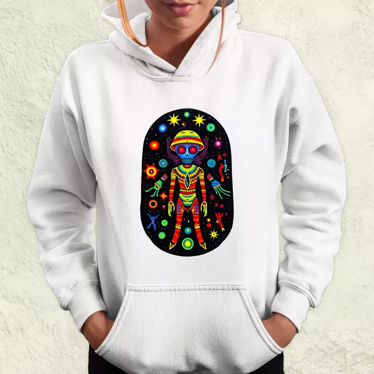 Huichol mágikus idegenek v2 női pulóver