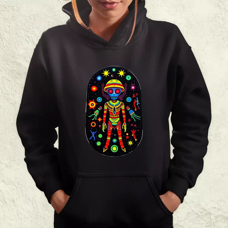 Huichol mágikus idegenek v2 női pulóver