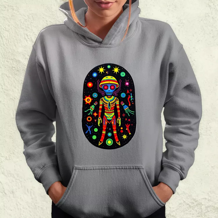 Huichol mágikus idegenek v2 női pulóver