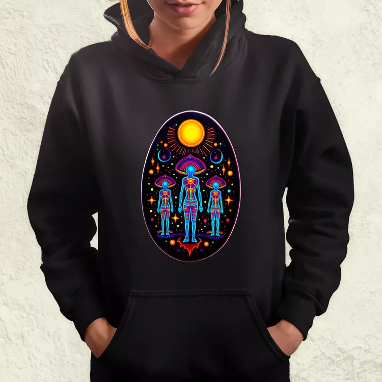 Huichol mágikus idegenek v4 női pulóver