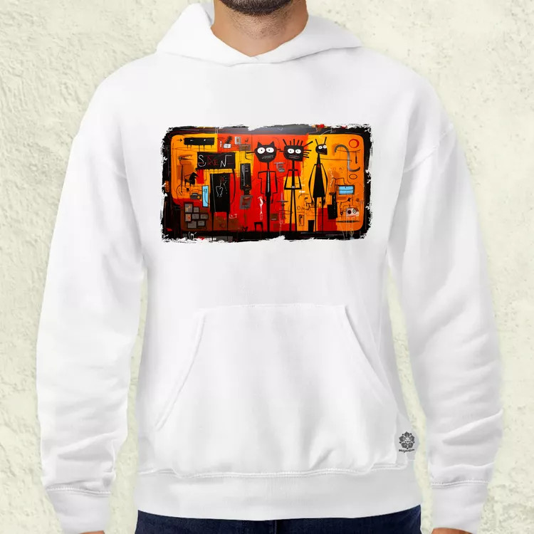 Basquiat Párban v1 férfi pulóver