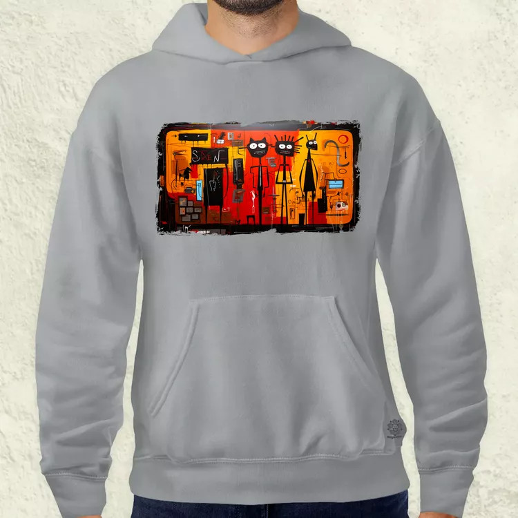 Basquiat Párban v1 férfi pulóver