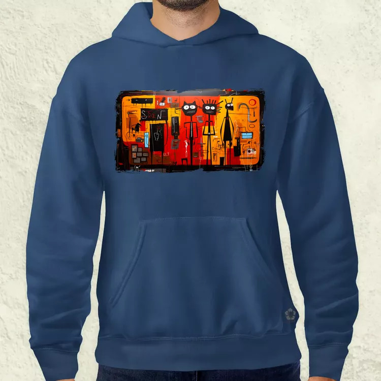 Basquiat Párban v1 férfi pulóver