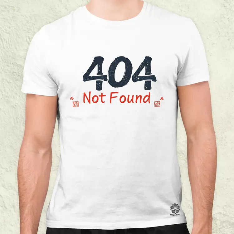 404 not found v2 férfi póló