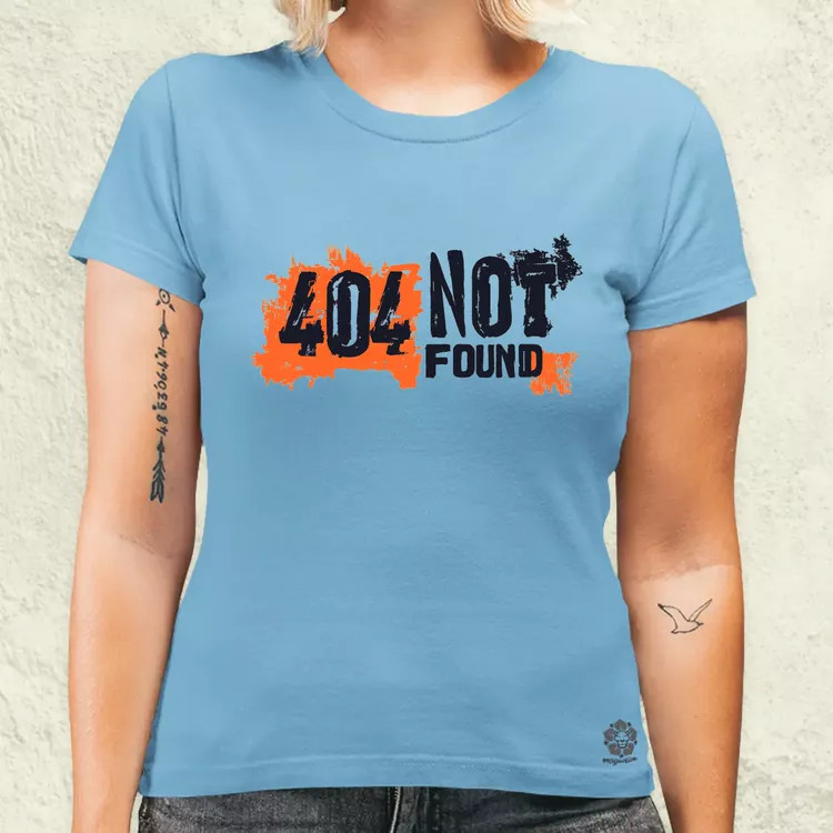 404 not found v6 női póló