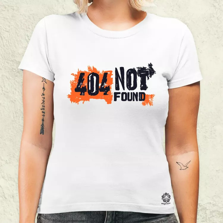 404 not found v6 női póló