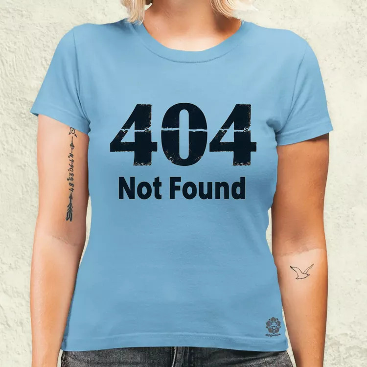404 not found v8 női póló