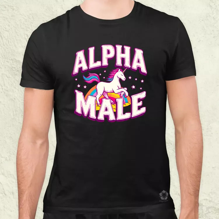Alpha Male Retro férfi póló