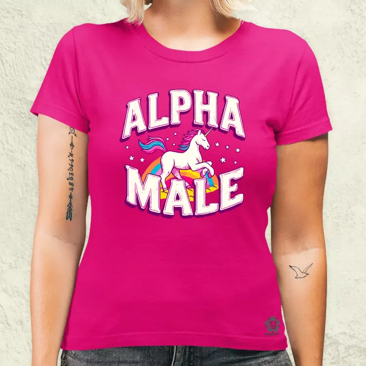 Alpha Male Retro női póló