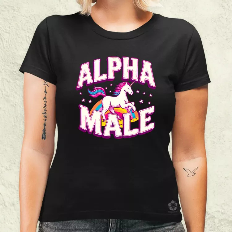 Alpha Male Retro női póló