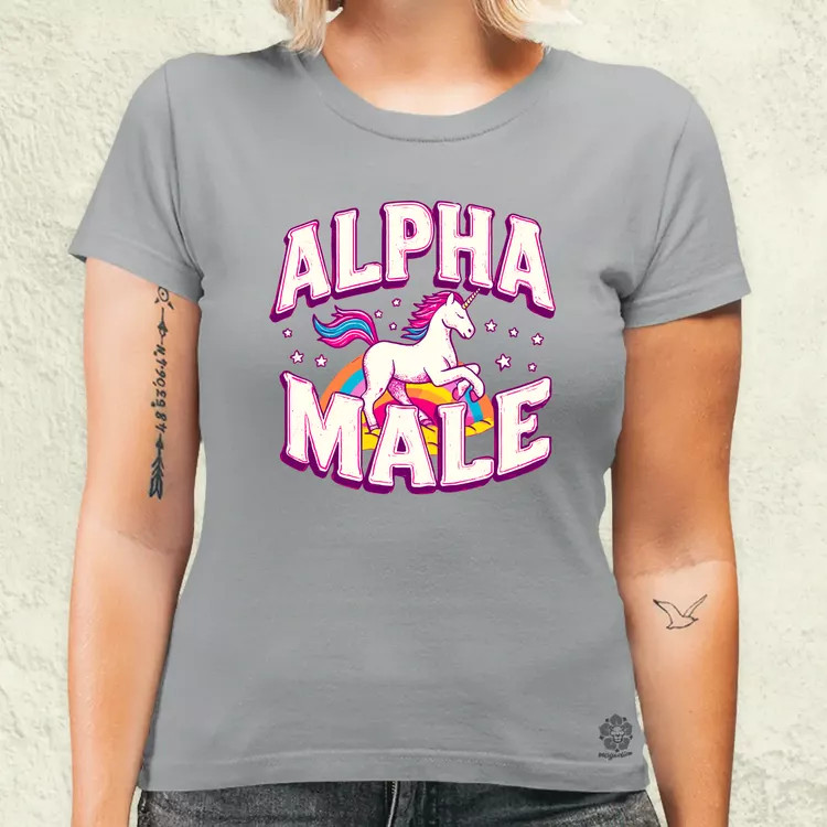 Alpha Male Retro női póló