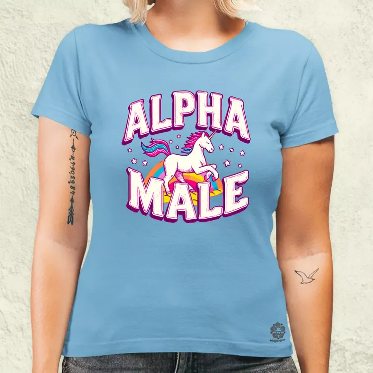 Alpha Male Retro női póló