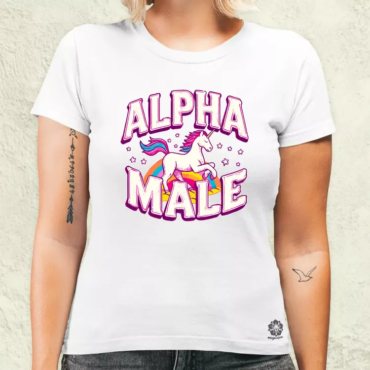Alpha Male Retro női póló