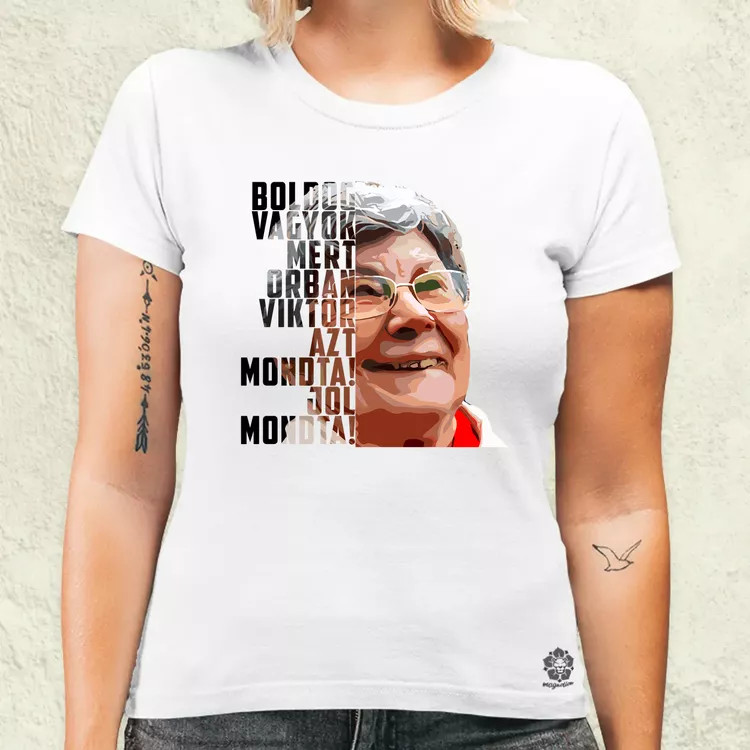 Boldog vagyok női póló