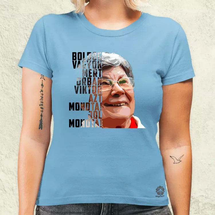 Boldog vagyok női póló
